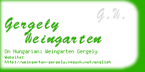 gergely weingarten business card